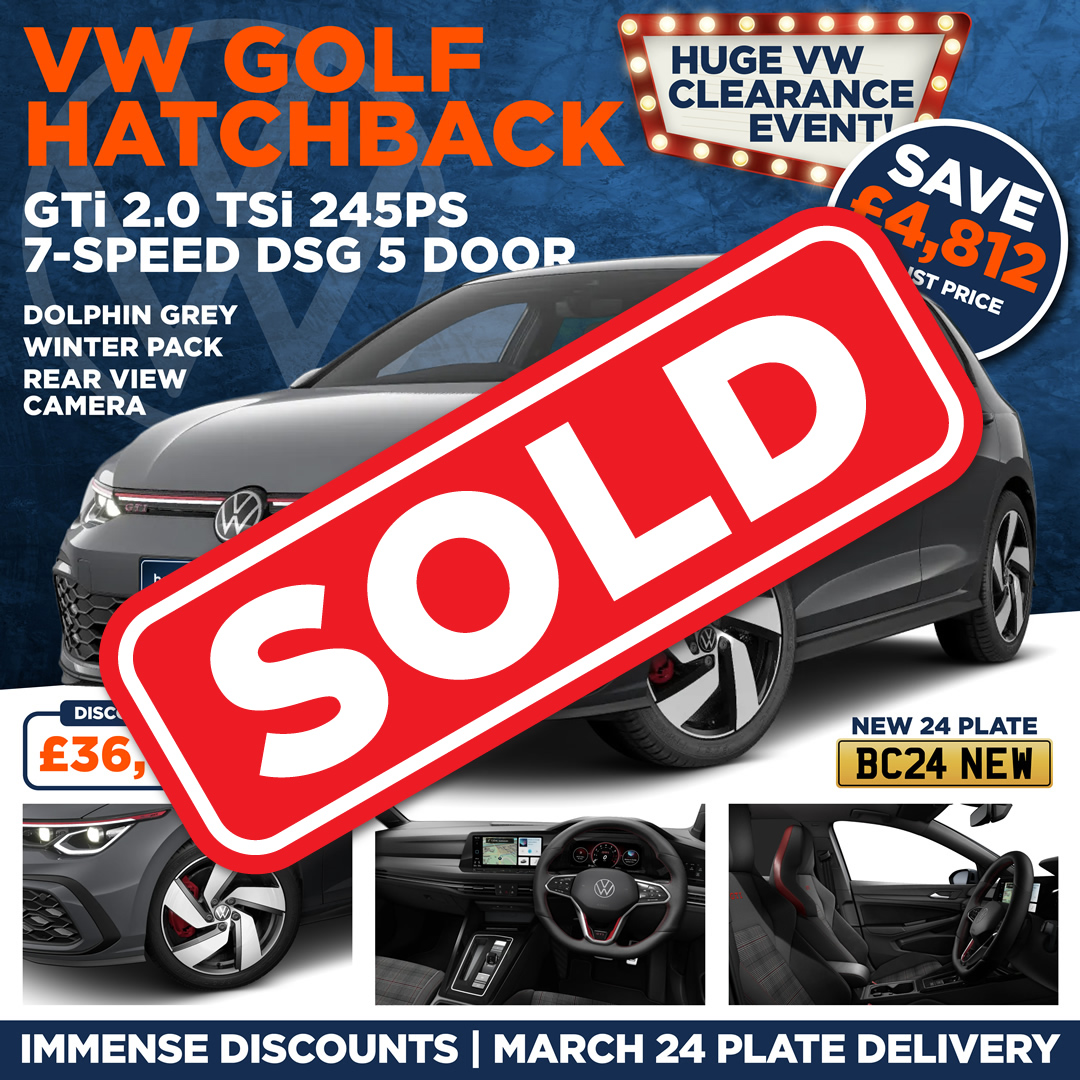 VW Golf Hatchback GTi 2.0 TSi 245ps 7-speed DSG 5 Door. Sold