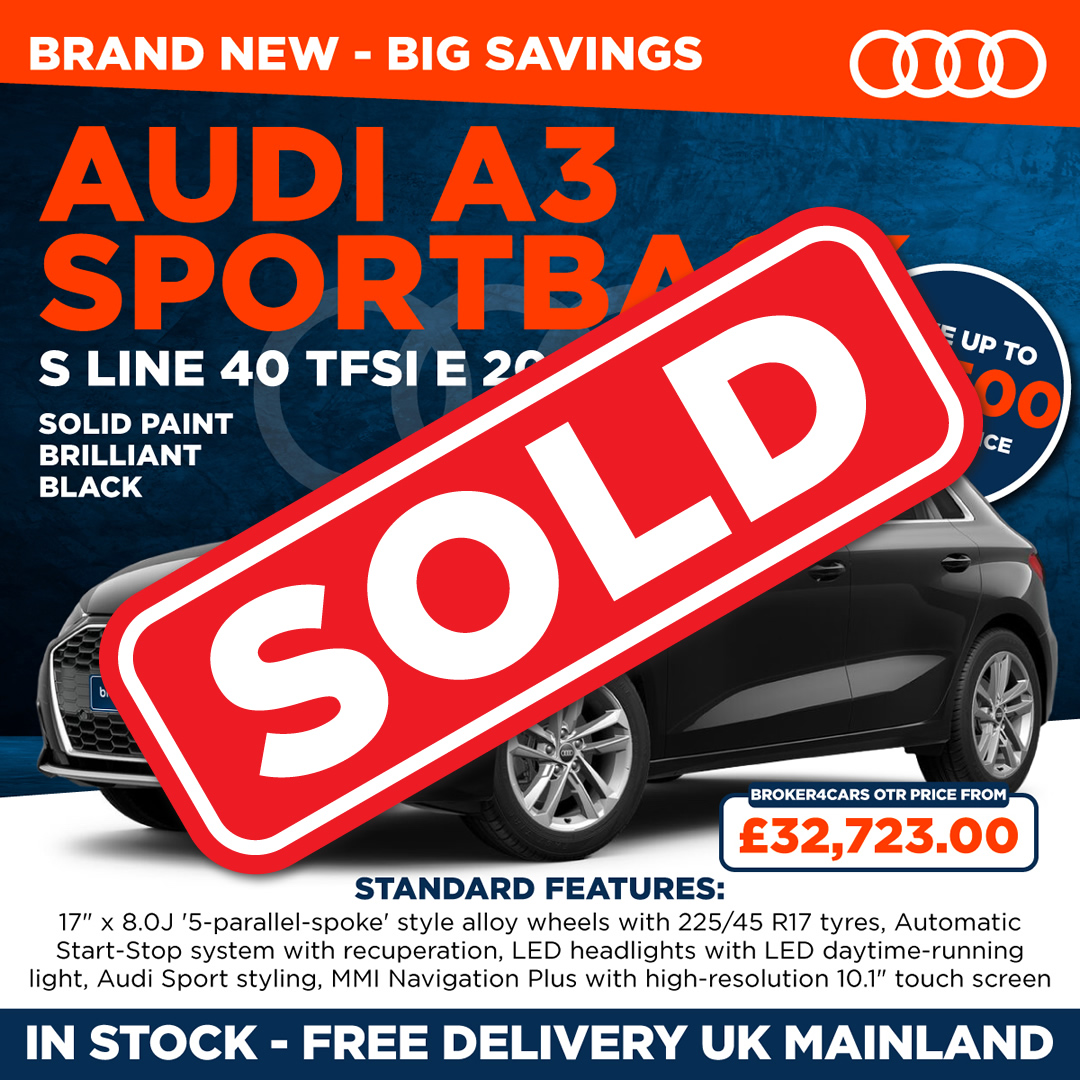 A3 Sportback Sport 40 TFSIe 204ps Auto. Sold