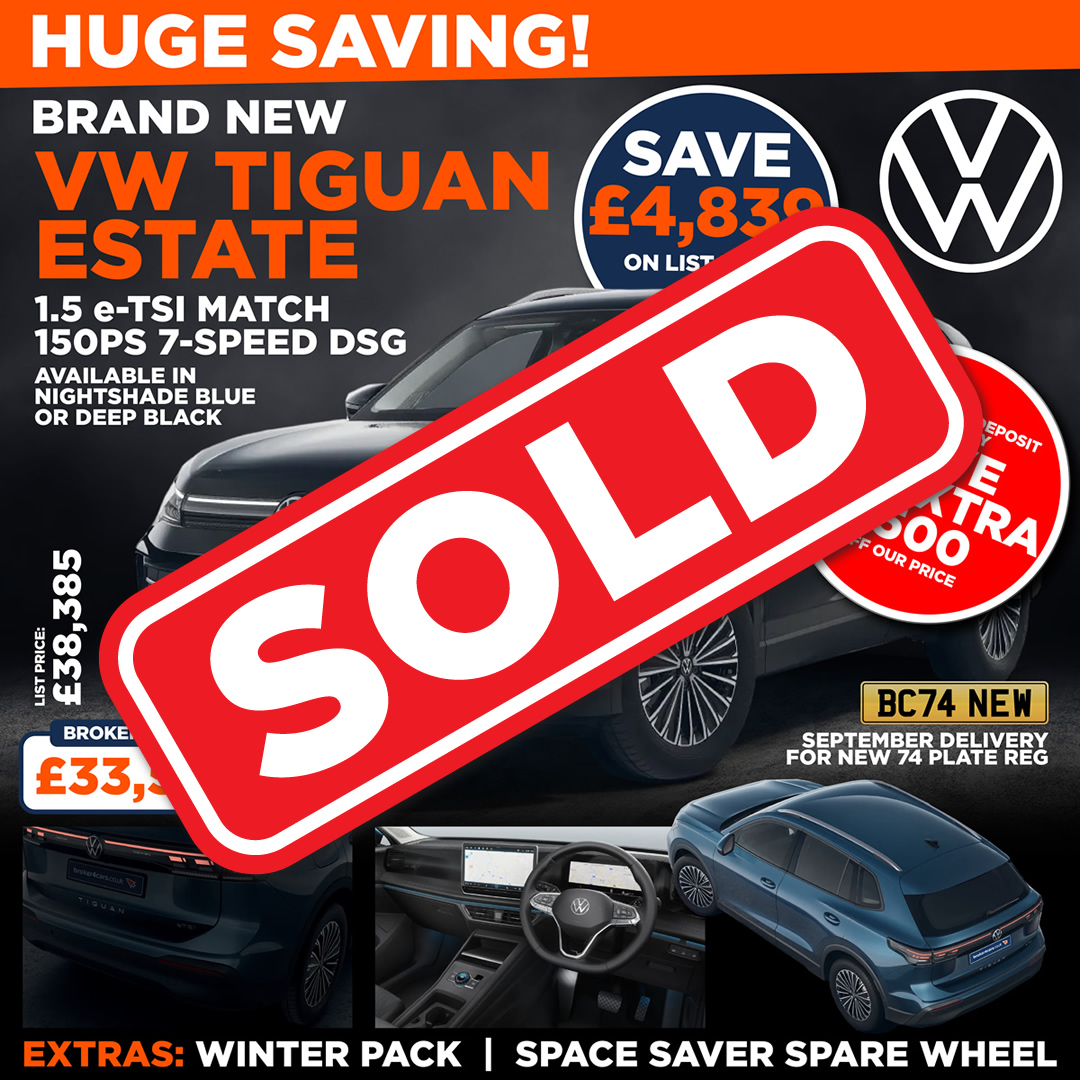 NEW VW TIGUAN ESTATE 1.5 e-TSI Match 150ps 7-speed DSG. Sold