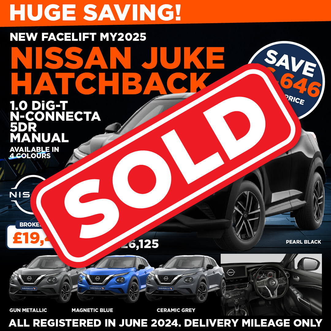 NEW FACELIFT MY2025 NISSAN JUKE HATCHBACK 1.0 DiG-T Tekna 5dr DCT Auto. Sold