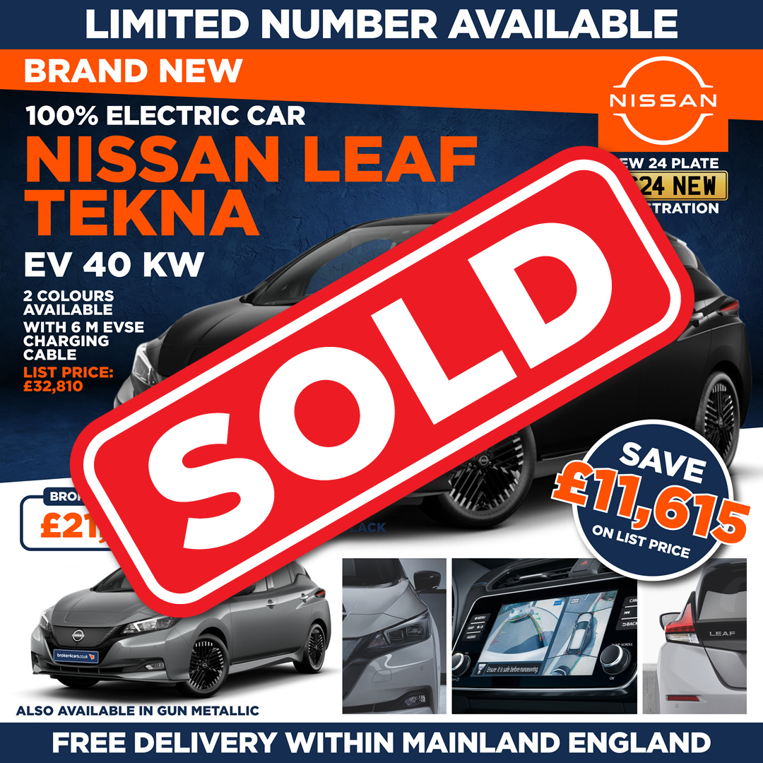 Nissan Leaf Tekna EV 40 KW. Sold