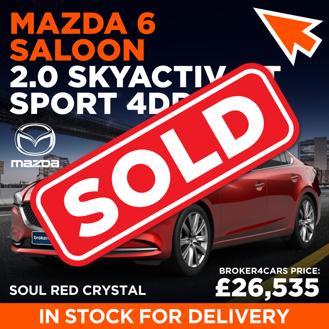 Mazda 6 Saloon 2.0 Skyactiv-GT Sport 4DR. Soul Red Crystal. In Stock for Delivery. Broker4Cars Price £26,535
