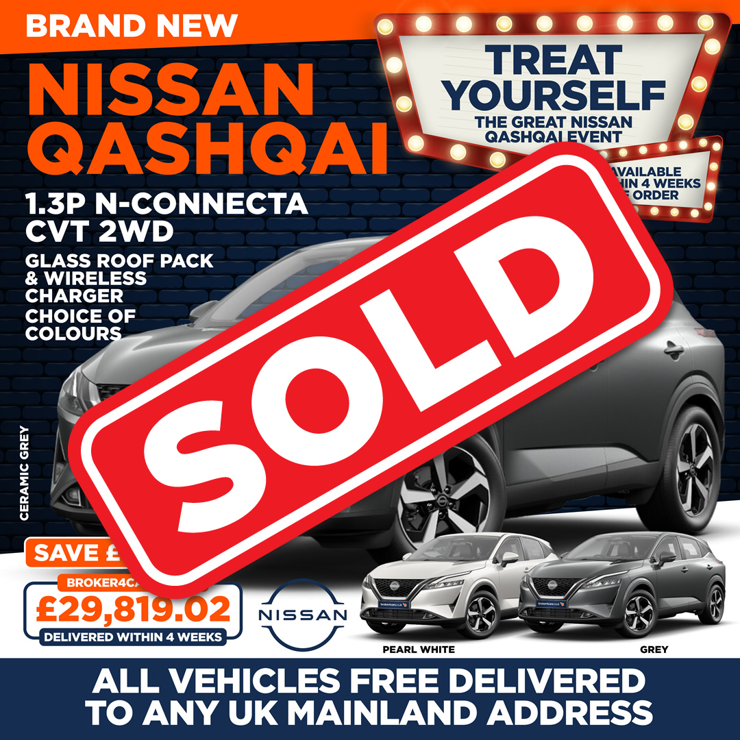 Brand New Nissan Qashqai 1.3P N-Connecta CVT 2WD. Sold