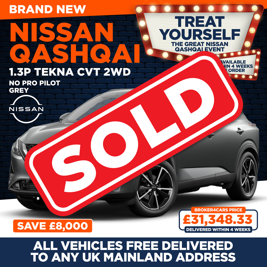 Brand New Nissan Qashqai 1.3P Tekna CVT 2WD Grey. Sold