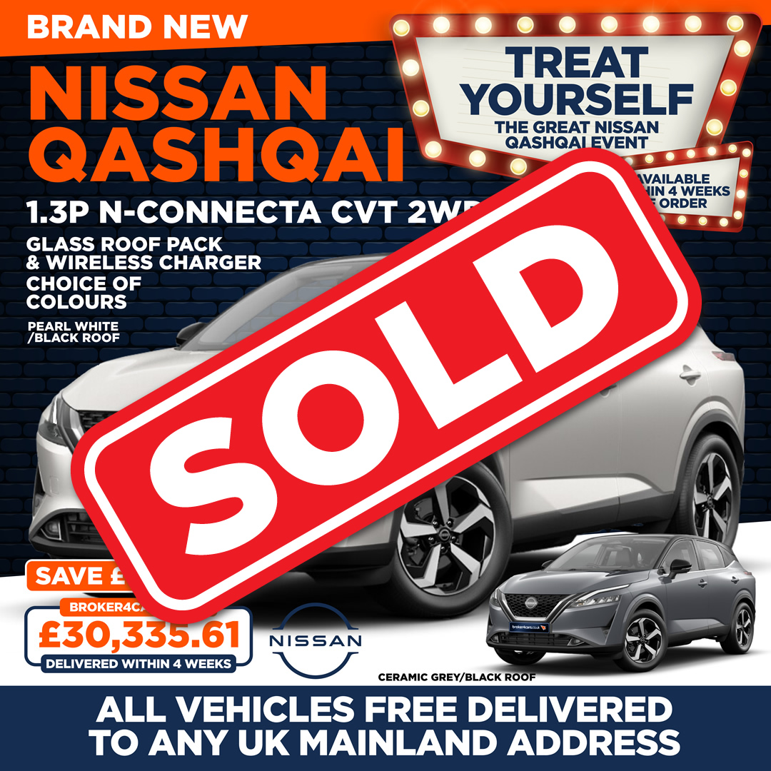 Brand New Nissan Qashqai 1.3P N-Connecta CVT 2WD. Sold