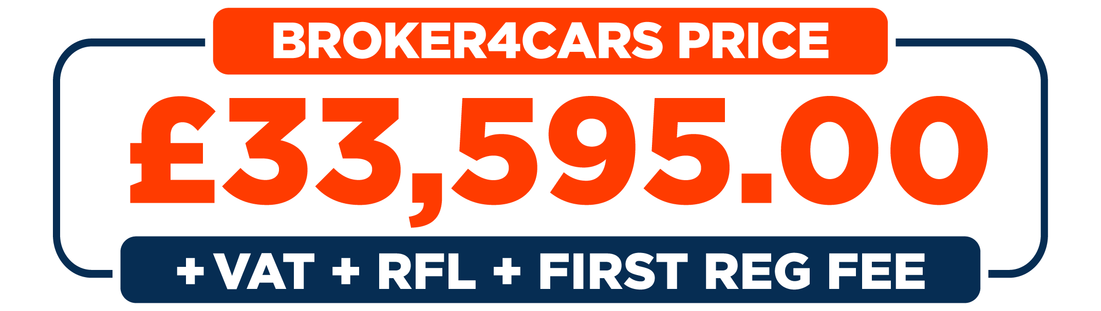 Broker 4 Cars Price: £33,595 + VAT + RFL + First Reg Fee